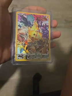 Pokemon Pikachu TCG Full Art Holo Card 160/159 SWSH Crown Zenith Secret Rare - Image 1