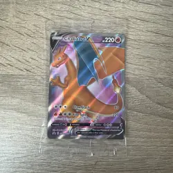 Charizard V SWSH050 Black Star Promo Card Full Art Sealed Mint - Image 1