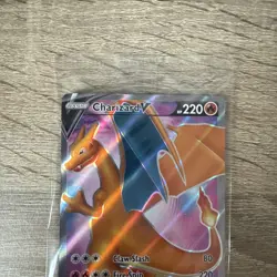 Charizard V SWSH050 Black Star Promo Card Full Art Sealed Mint - Image 5