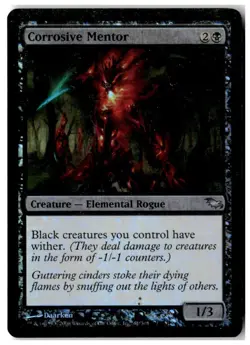 MTG Foil Corrosive Mentor - Shadowmoor Heavily Played English - Image 1
