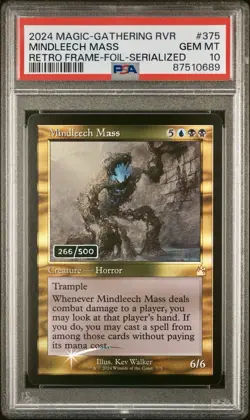 MINDLEECH MASS RETRO FRAME-FOIL-SERIALIZED /500 GRADED PSA 10 - Image 1