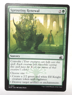 Sprouting Renewal 157 Ravnica Remastered MTG Magic the Gathering NM - Image 1