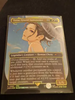 Magic the Gathering TCG 2025 WPN Promo 0001 Foil - YUNA, GRAND SUMMONER - Image 1