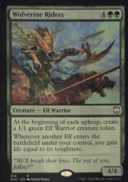 Wolverine Riders - Commander: Kaldheim: #14, Magic: The Gathering Nm C278 - Image 1