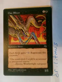 1x Clot Sliver Tempest MTG Great Condition - Image 1