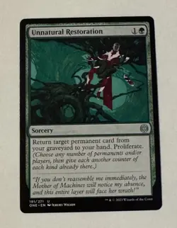 MTG Unnatural Restoration - Phyrexia: All Will Be One LP - Image 1
