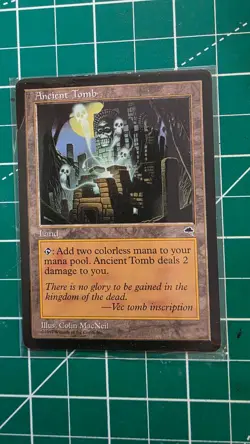 Mtg - Ancient Tomb - Tempest Light Play - 1997 Rare English - Image 1