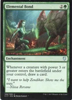 MTG: Commander 2017: Elemental Bond: Lightly Played Condition - Image 1