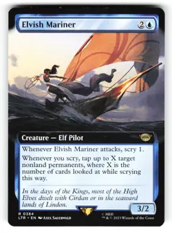 Elvish Mariner #384 (Extended Art) (NM) (Non-Foil) (LTR) Magic MTG - Image 1