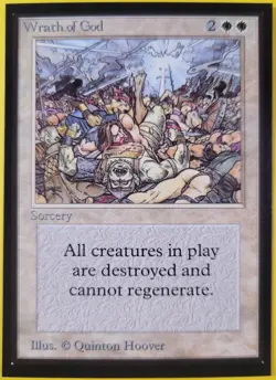 Magic the Gathering International Edition Wrath of God NM MTG (IE) - Image 1