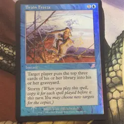 Magic MTG Scourge FOIL Brain Freeze NEAR MINT NM - Image 1
