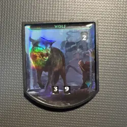 MTG - Wolf - Foil - Ultra Pro - Relic Token - 2020 - Image 1