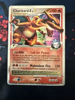 2009 POKEMON DIAMOND & PEARL BLACK STAR PROMO HOLO #DP45 CHARIZARD G LV.X NM - Image 1