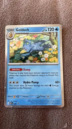 Pokemon Mega Evolution - Black Star Promo - MEP 008 Golduck NM - Image 1