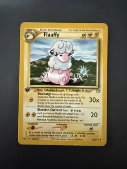 Flaaffy 34/111 Pokemon Neo Genesis 1st Edition WOTC Vintage - MP - Image 1