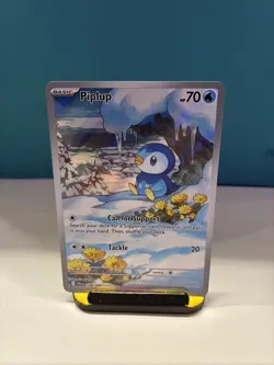 Pokemon TCG - Piplup 98/94 - Phantasmal Flames Illustration Rare - LP - Image 1