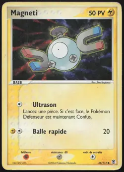 Carte Pokemon Magneti 68/112 Reverse Rouge Feu & Vert Feuille Francais - Image 1