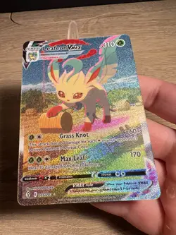 Pokemon Leafeon VMAX Alt Art Secret Rare Evolving Skies 205/203 NEAR MINT - Image 3
