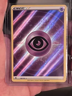 Pokemon TCG Psychic Energy (Texture Full Art) Crown Zenith 156/159 Holo Ultra 🔥 - Image 1