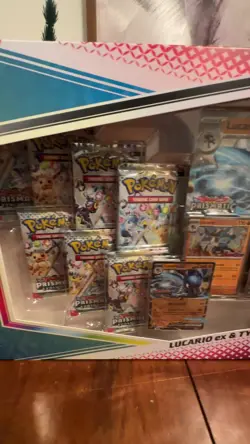 Pokemon TCG Prismatic Evolutions Lucario Ex + Tyranitar Ex Premium Collection - Image 2