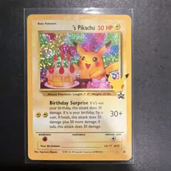 Birthday Pikachu 24 Celebrations Classic Collection Holo Pokemon - Image 1