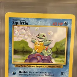 Rare Vintage Pokemon TCG ENGLISH Squirtle #63/102 Base Set NM - Image 3