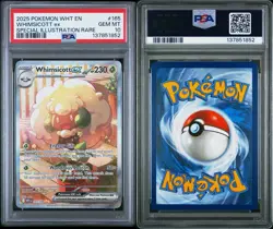 2025 POKEMON WHT EN-WHITE FLARE SPECIAL ILLUSTRATION RARE WHIMSICOTT EX PSA 10 - Image 3