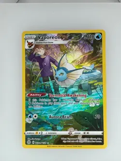 2022 Pokemon Brilliant Stars Trainer Gallery Vaporeon TG02/TG30 NM - Image 1