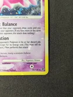 Pokemon TCG Mew 15/132 Secret Wonders Holo NM- HOLO BLEED - Image 4