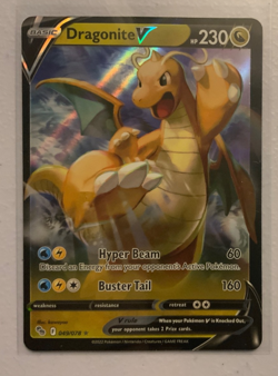 Dragonite V 49/78 Pokemon TCG Sword & Shield Pokemon GO Ultra Rare NM - Image 1