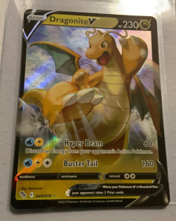 Dragonite V 49/78 Pokemon TCG Sword & Shield Pokemon GO Ultra Rare NM - Image 3