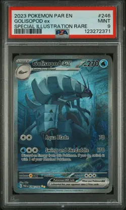 2023 POKEMON PAR EN-PARADOX RIFT SPECIAL ILLUSTRATION RARE GOLISOPOD EX PSA 9 - Image 1