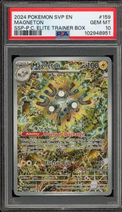 Pokemon Center Stamp Promo Magneton Surging Sparks ETB SVP EN 159 PSA 10 - Image 1