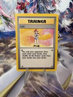 Pokemon TCG Lass Trainer 75/102 Base Set Rare Non-Holo - Image 1