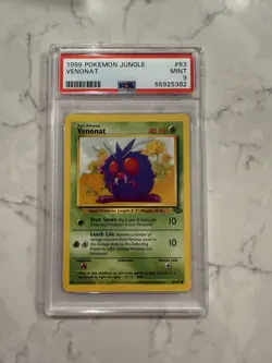 1999 Pokemon Jungle 63 Venonat PSA 9 WoTC - Image 1