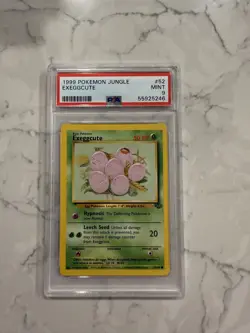 PSA 9 Exeggcute Mint 52/64 Jungle Set Unlimited 1999 Pokemon 55925246 - Image 1