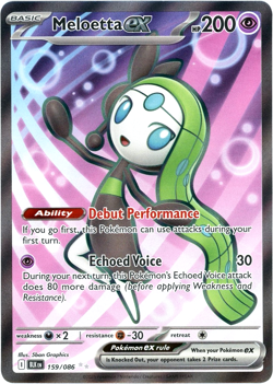 Meloetta ex - 159/086 - Ultra Rare - Black Bolt - NM/M - Pokemon - English - Image 1
