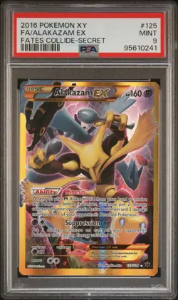 Pokemon Alakazam EX #125 Secret Rare XY Fates Collide - PSA 9 MINT - Image 3