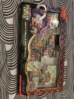 X2 Pokemon: Paldean Fates Great Tusk ex & Iron Treads Premium Collection - READ - Image 1