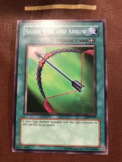 Yu-Gi-Oh! TCG Silver Bow and Arrow Legend of Blue Eyes White Dragon LOB-091... - Image 1