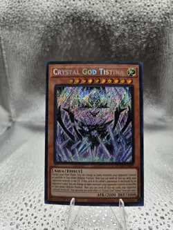 Yugioh Crystal God Tistina DUNE-EN089 Secret Rare 1st Edition - Image 1