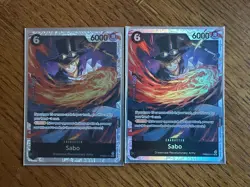 One Piece TCG Prb02-014 X2 Sabo Playset English Near Mint - Image 1