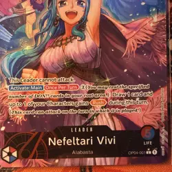 Nefeltari Vivi Alt Art Leader OP04-001 One Piece English - Image 3