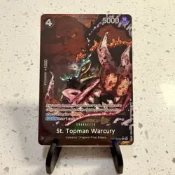 One Piece St. Topman Warcury (089) (Alternate Art) Carrying On His Will OP13 - Image 1