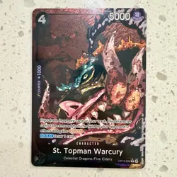 One Piece St. Topman Warcury (089) (Alternate Art) Carrying On His Will OP13 - Image 3