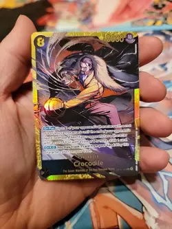 ONE PIECE CCG | Crocodile OP14-120 (SEC) THE AZURE SEA'S SEVEN | ENGLISH NM - Image 1