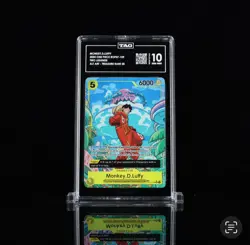 One Piece Monkey.D.Luffy OP07-109 Treasure Rare TAG 10 GEM English Edition 978🔥 - Image 1