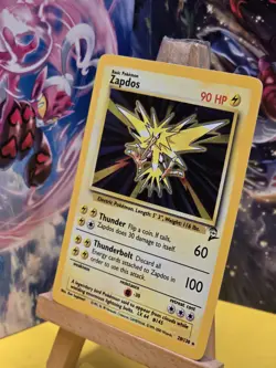 Pokemon TCG Zapdos Base Set 2 Holo Unlimited Rare Card 20/130 - Image 3