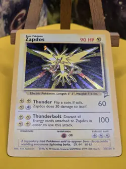 Pokemon TCG Zapdos Base Set 2 Holo Unlimited Rare Card 20/130 - Image 5