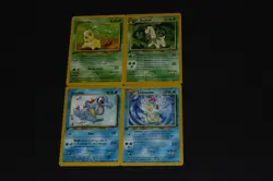 Pokemon Card Lot EX-LP 1st Ed. Chikorita,Totodile,Bayleef,Croconaw Neo Genesis - Image 1